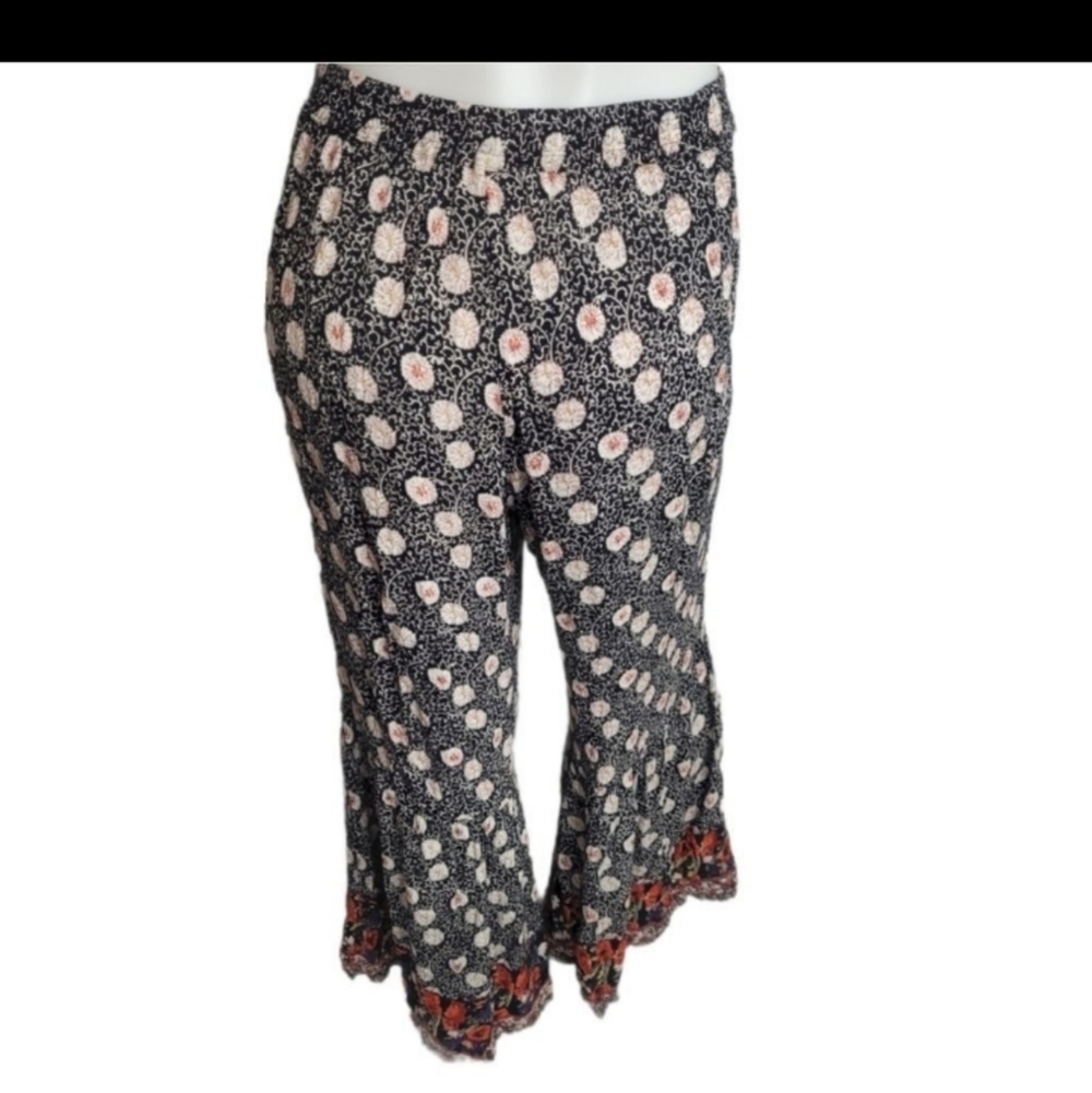 Angie Flare Ruffle BOHO Pants Size Large - Picture 3 of 9